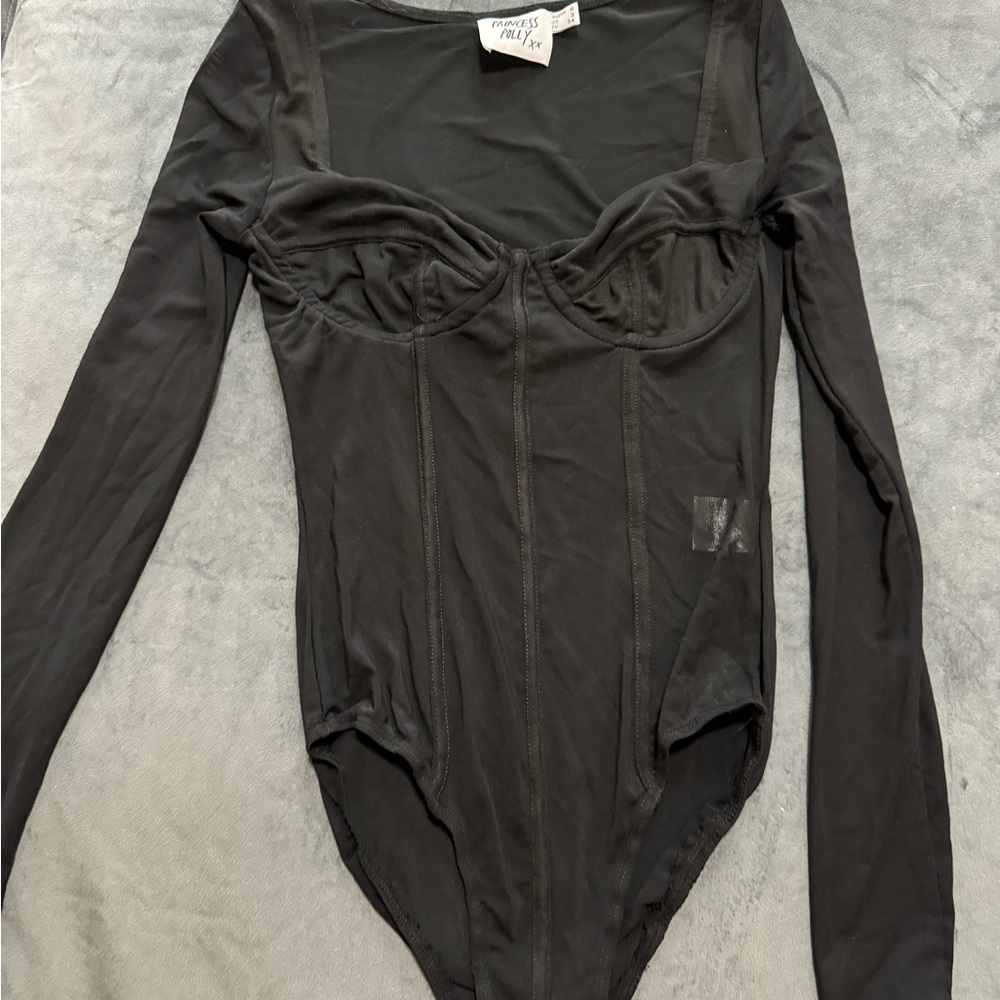 Black Long Sleeve Bodysuit